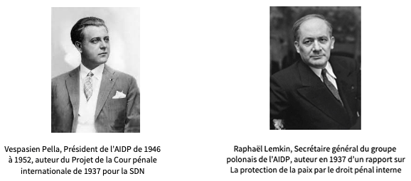Portraits de Vespasien Pella et Raphaël Lemkim